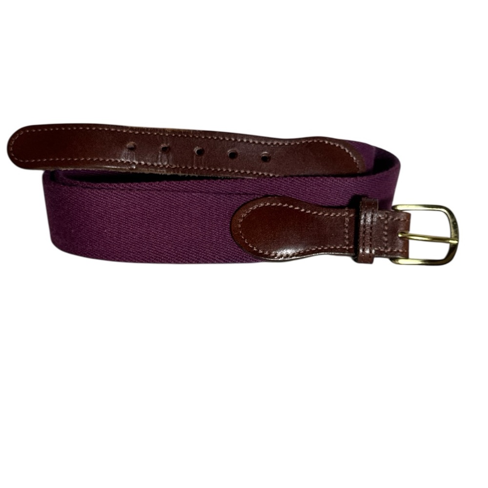 Men's Preppy Purple Fabric Belt Size 32